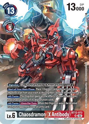 Chaosdramon (X Antibody) (Alternate Art) (BT12-072) - Special Limited Set Foil