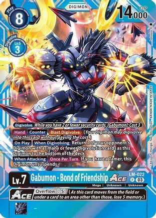 Gabumon - Bond of Friendship ACE (LM-022) - Special Limited Set Foil