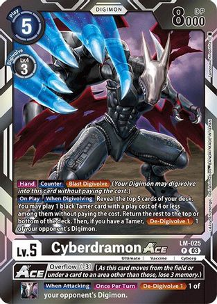 Cyberdramon ACE (LM-025) - Special Limited Set Foil