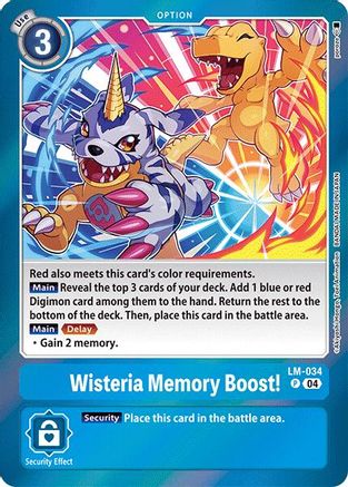 Wisteria Memory Boost! (LM-034) - Special Limited Set Foil