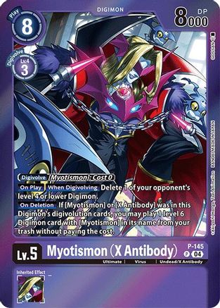 Myotismon (X Antibody) (Reprint) (P-145) - Special Limited Set Foil