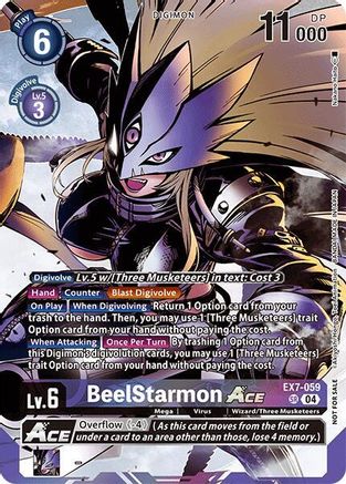 BeelStarmon ACE (Alternate Art) (Box Topper) (EX7-059) - Special Limited Set Foil