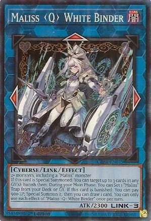 Maliss Q White Binder (CR) (CRBR-EN019) - Crossover Breakers 1st Edition