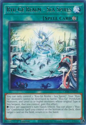 Ryu-Ge Realm - Sea Spires (CRBR-EN038) - Crossover Breakers 1st Edition