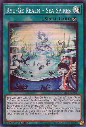 Ryu-Ge Realm - Sea Spires (SR) (CRBR-EN038) - Crossover Breakers 1st Edition