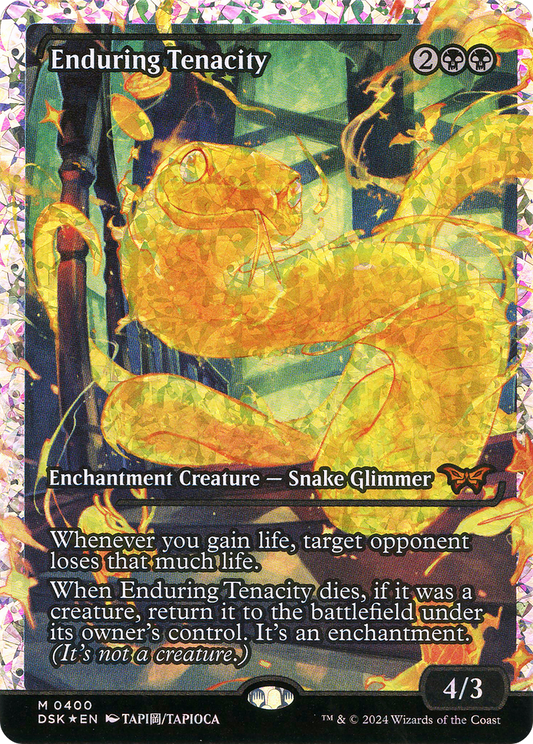 Enduring Tenacity (DSK-400) - Duskmourn: House of Horror Foil