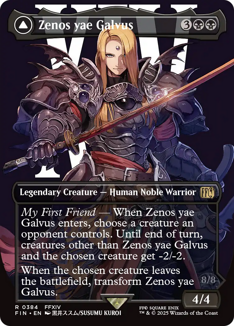 Zenos Yae Galvus (Borderless) (FIN-384) - FINAL FANTASY Foil
