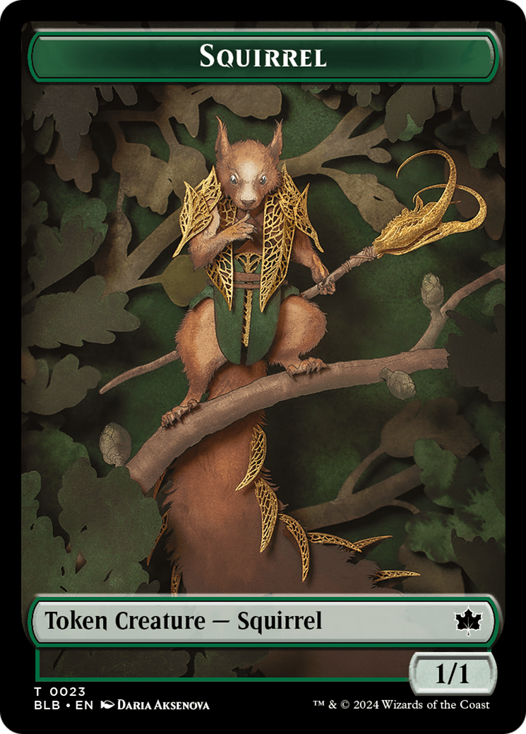 Squirrel (TBLB-023) - Bloomburrow Tokens Foil