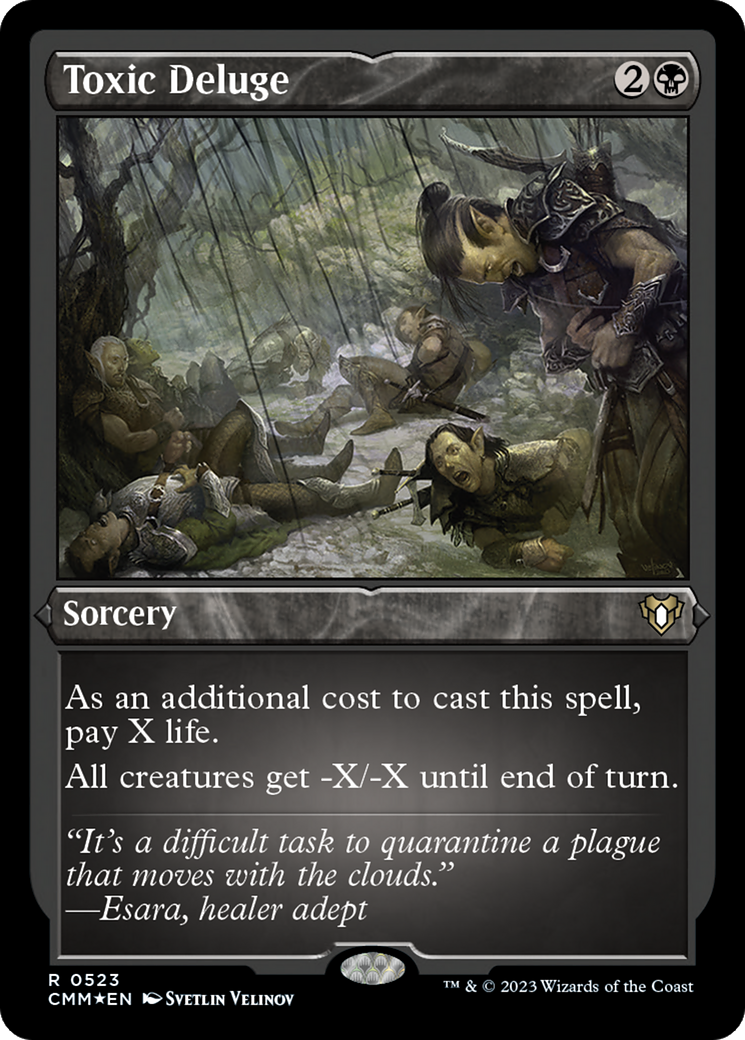 Toxic Deluge (CMM-523) - Commander Masters Etched Foil