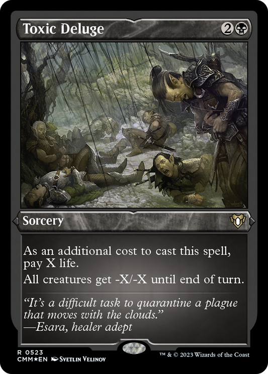 Toxic Deluge (CMM-523) - Commander Masters Etched Foil