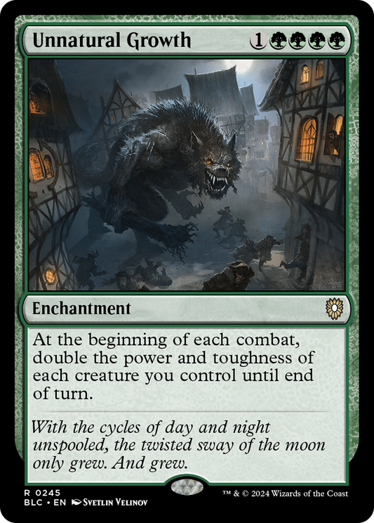 Unnatural Growth (BLC-245) - Bloomburrow Commander