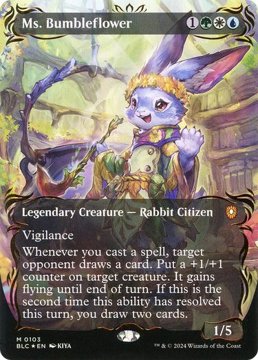 Ms. Bumbleflower (BLC-103) - Bloomburrow Commander (Borderless) Foil