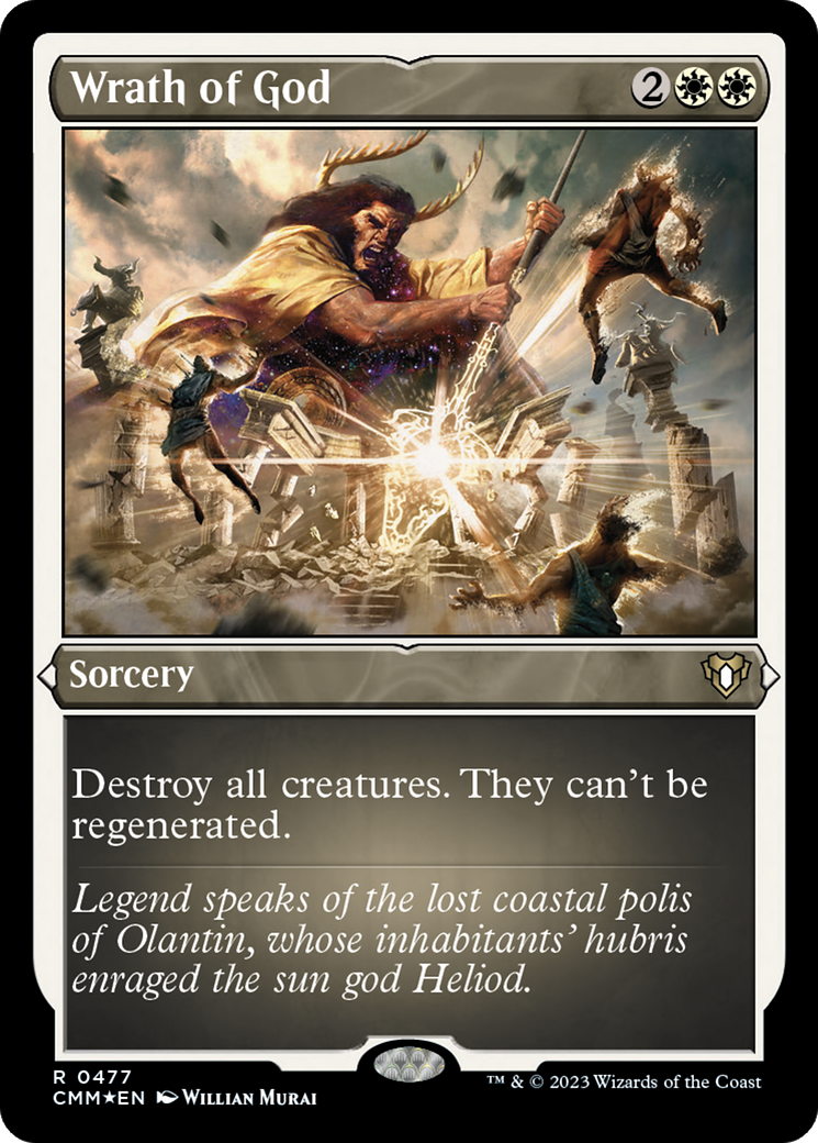 Wrath of God (CMM-477) - Commander Masters Etched Foil