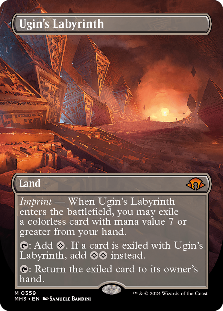 Ugin's Labyrinth (MH3-359) - Modern Horizons 3 (Borderless) Foil