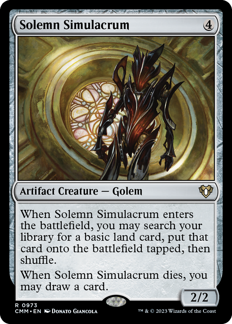 Solemn Simulacrum (CMM-973) - Commander Masters