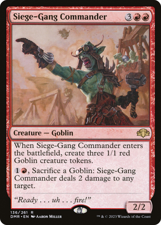 Siege-Gang Commander (DMR-136) - Dominaria Remastered Foil