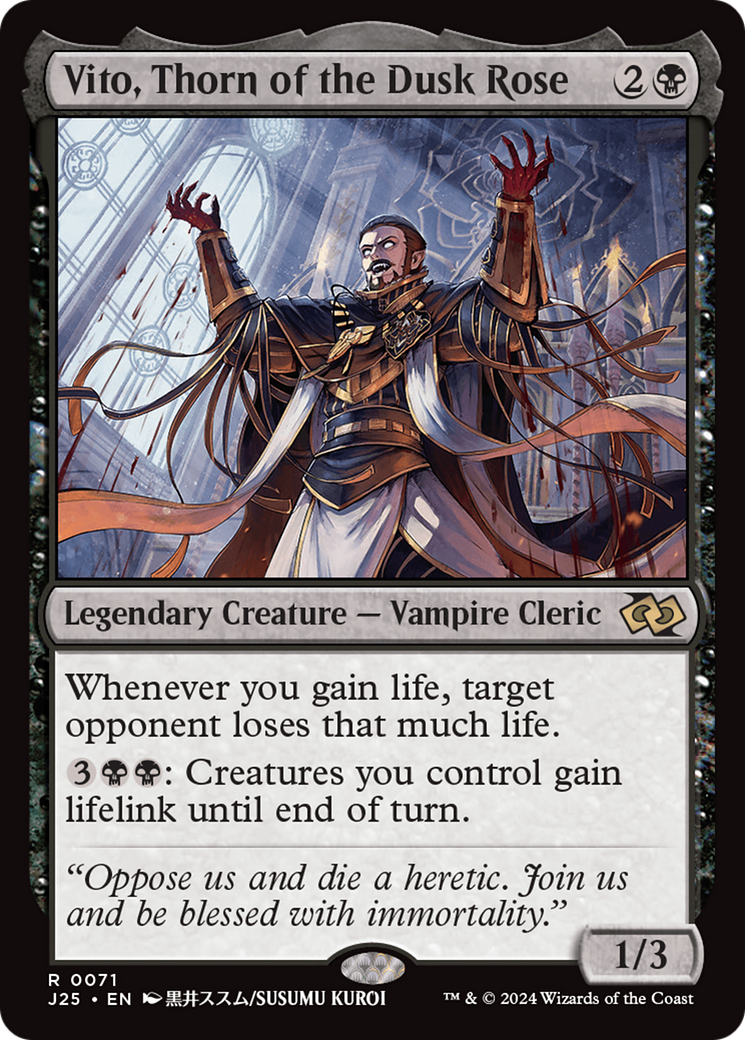 Vito, Thorn of the Dusk Rose (J25-071) - Foundations Jumpstart