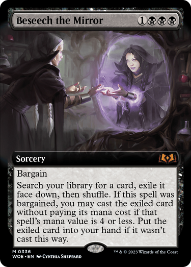 Beseech the Mirror (Extended Art) (WOE-336) - Wilds of Eldraine: (Extended Art) Foil