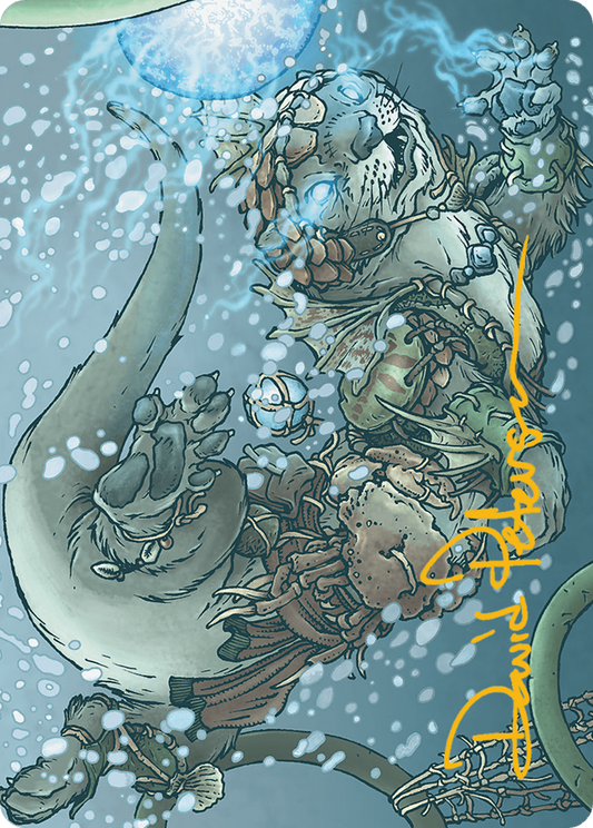 Kitsa, Otterball Elite // Kitsa, Otterball Elite (ABLB-042) - Bloomburrow Art Series (Borderless) Foil