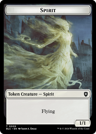 Spirit (TBLC-009) - Bloomburrow Commander Tokens