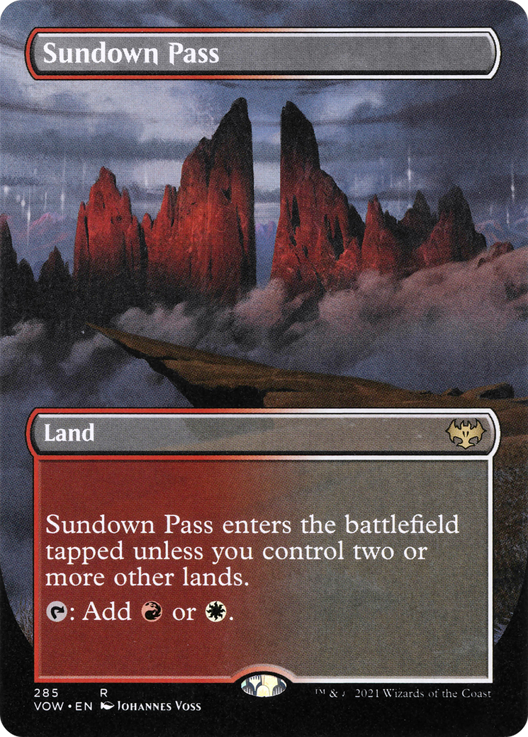 Sundown Pass Borderless Foil