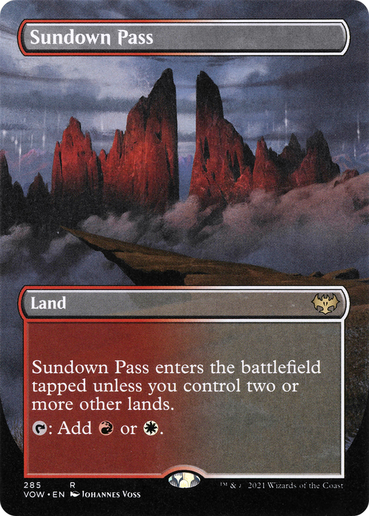 Sundown Pass Borderless Foil