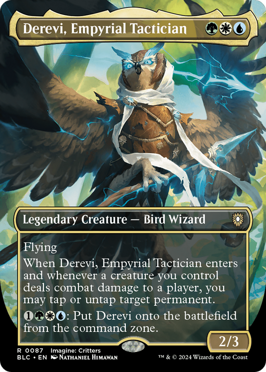 Derevi, Empyrial Tactician (BLC-087) - Bloomburrow Commander (Borderless)