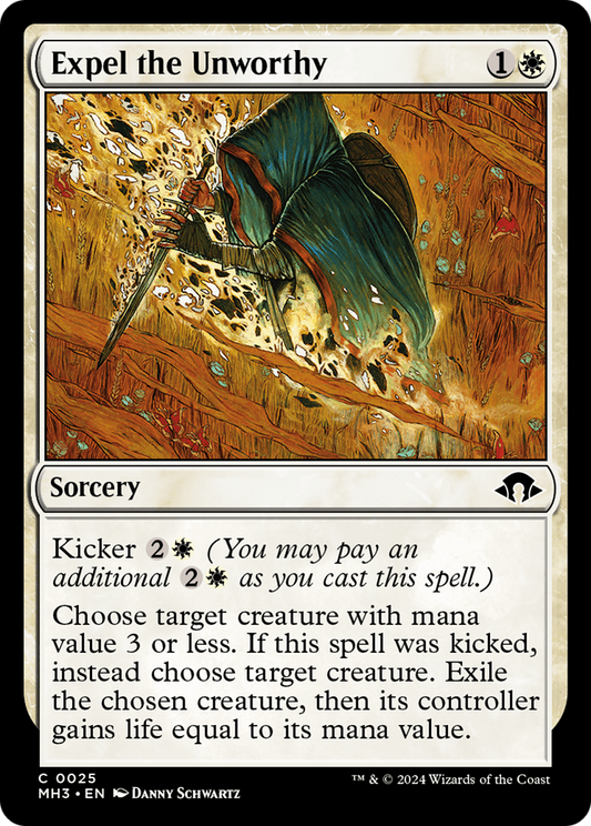 Expel the Unworthy (MH3-025) - Modern Horizons 3 Foil