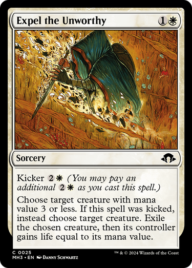 Expel the Unworthy (MH3-025) - Modern Horizons 3 Foil