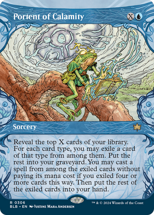 Portent of Calamity (BLB-306) - Bloomburrow: (Showcase) Foil