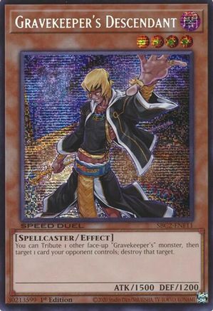 Gravekeeper's Descendant (PSR) (SBC2-ENF11) - Speed Duel: Battle City Finals 1st Edition