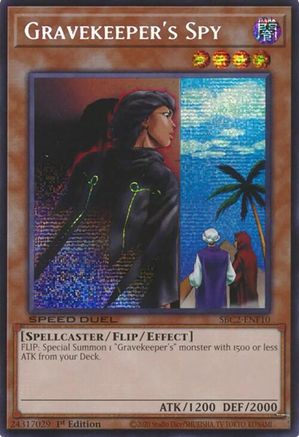 Gravekeeper's Spy (PSR) (SBC2-ENF10) - Speed Duel: Battle City Finals 1st Edition