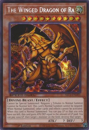 The Winged Dragon of Ra (SBC2-END01) - Speed Duel: Battle City Finals 1st Edition