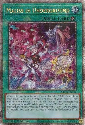 Maliss in Underground (Quarter Century Secret Rare) (CRBR-EN021) - Crossover Breakers 1st Edition