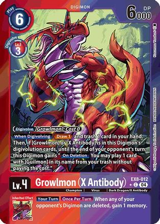 Grolwmon (X Antibody) (Limited Foil) (EX8-012) - Chain of Liberation Foil