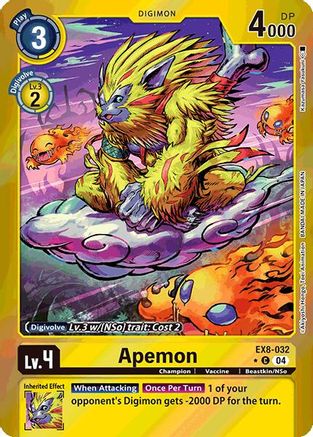Apemon (Limited Foil) (EX8-032) - Chain of Liberation Foil