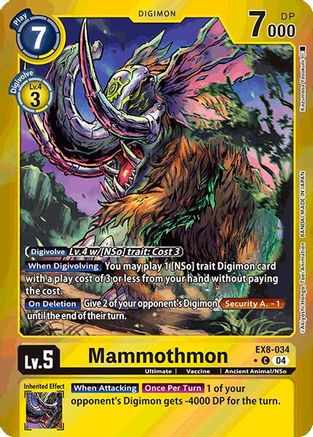 Mammothmon (Limited Foil) (EX8-034) - Chain of Liberation Foil