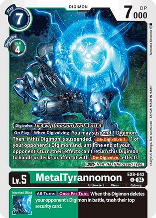 MetalTyrannomon (EX8-043) - Chain of Liberation