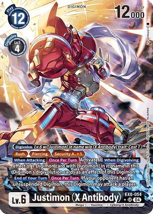 Justimon (X Antibody) (Alternate Art) (EX8-054) - Chain of Liberation Foil