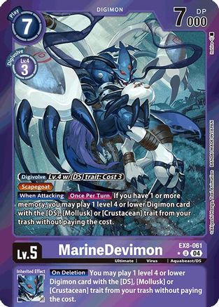 MarineDevimon (Limited Foil) (EX8-061) - Chain of Liberation Foil