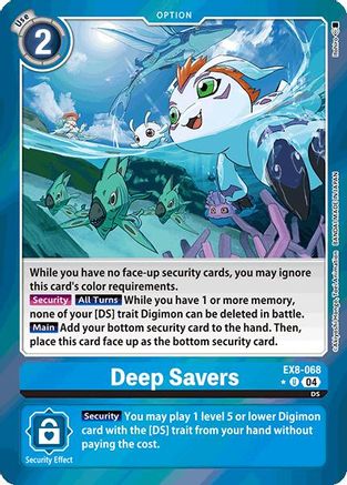 Deep Savers (Limited Foil) (EX8-068) - Chain of Liberation Foil