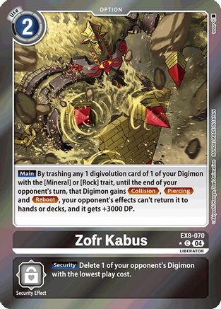 Zofr Kabus (Limited Foil) (EX8-070) - Chain of Liberation Foil