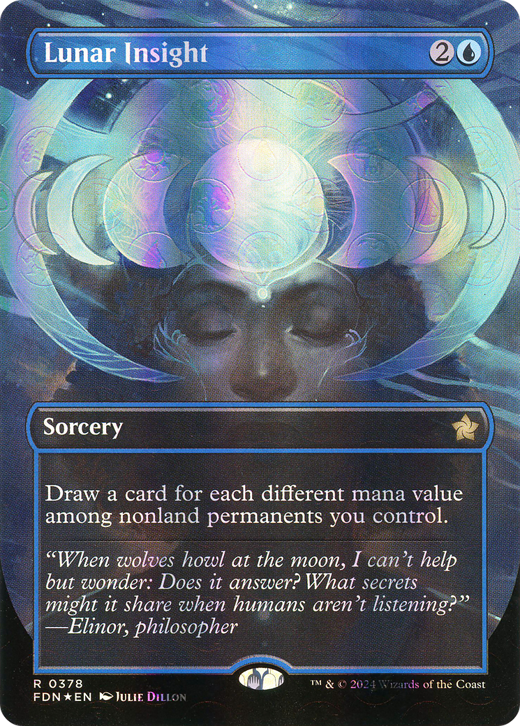 Lunar Insight (FDN-378) - Foundations (Borderless) Foil