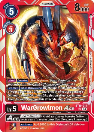 WarGrowlmon ACE (BT19-011) - Release Special Booster 2.5 Foil