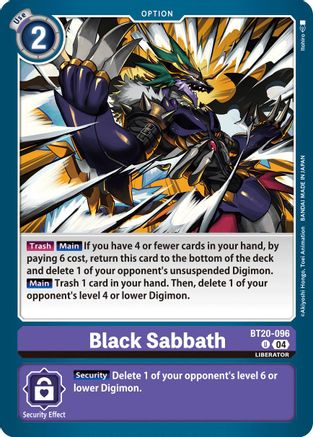 Black Sabbath (BT20-096) - Release Special Booster 2.5