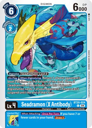 Seadramon (X Antibody) (BT20-024) - Release Special Booster 2.5