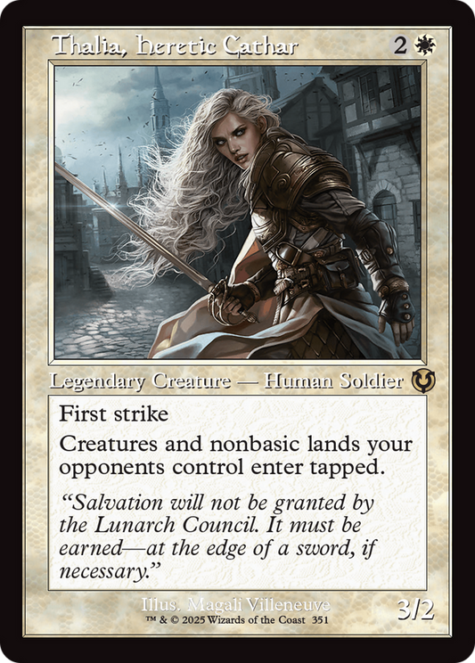 Thalia, Heretic Cathar (Retro Frame) (-351) - Innistrad Remastered Foil