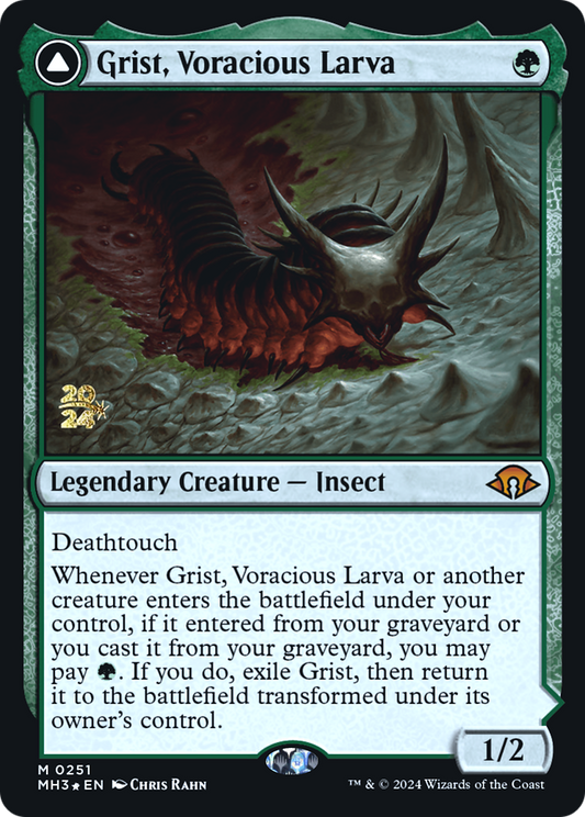 Grist, Voracious Larva // Grist, the Plague Swarm (PMH3-251S) - Modern Horizons 3 Promos Foil