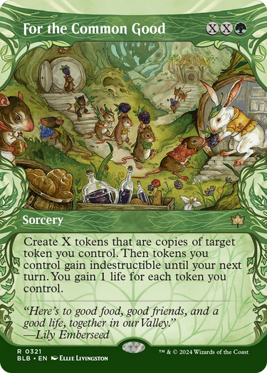 For the Common Good (Showcase) (BLB-321) - Bloomburrow: (Showcase) (Borderless) Foil