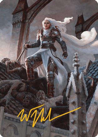 Thalia, Heretic Cathar Art Card (Gold-Stamped Signature) (-002) - Innistrad Remastered